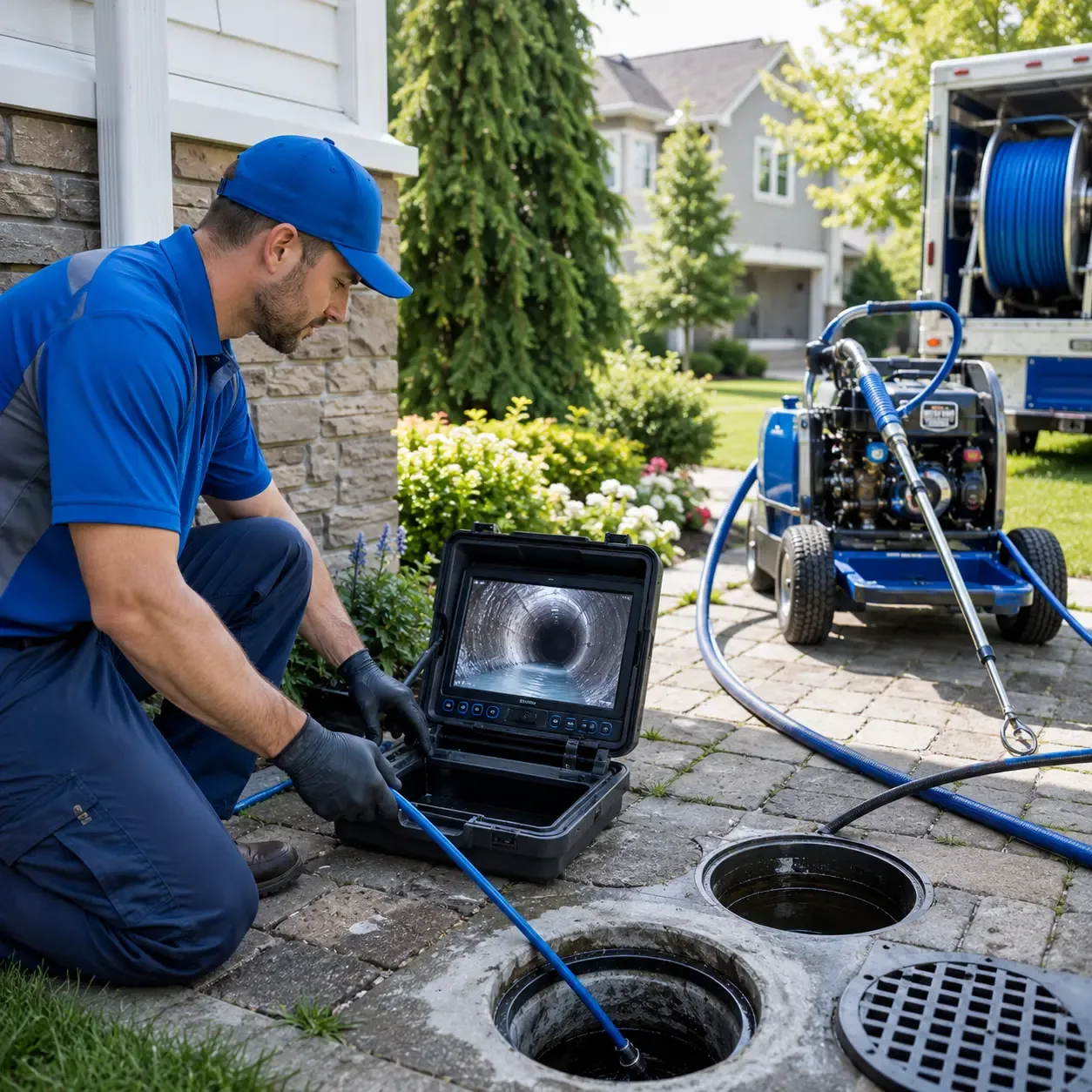 Outdoor drain cleaning professionals serving Columbia Cross Roads, PA