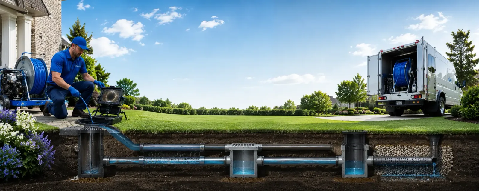 Outdoor drain cleaning information for Columbia Cross Roads, PA